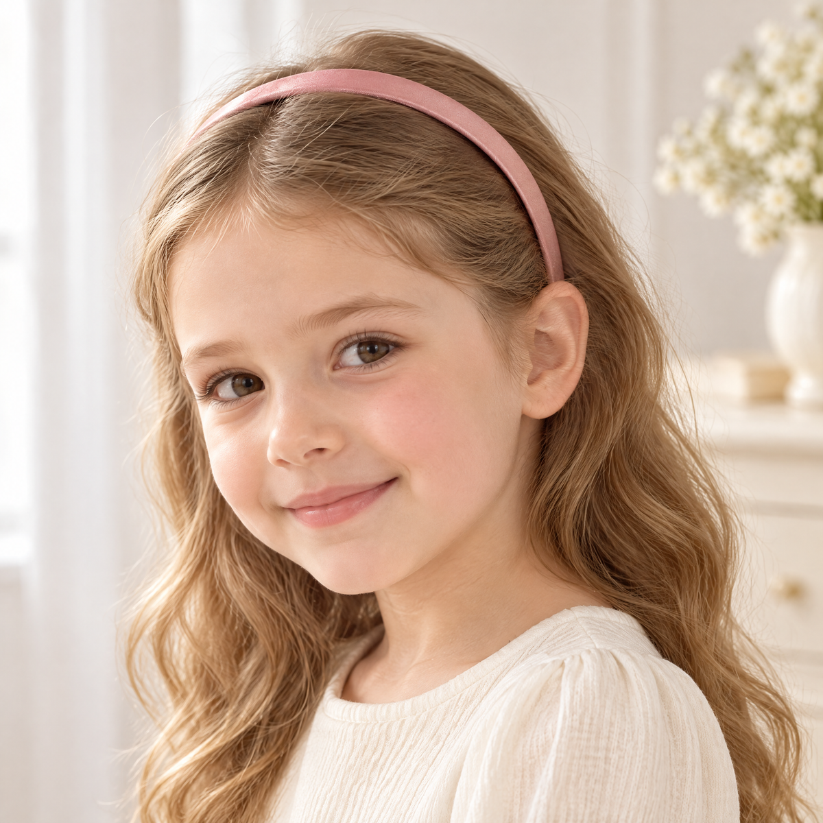 Selvorith™ Rose Pink Satin Headband
