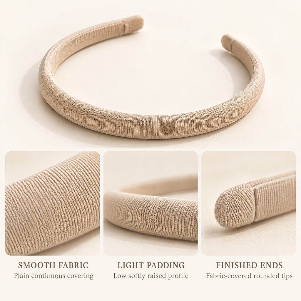 Selvorith™ Beige Textured Padded Headband
