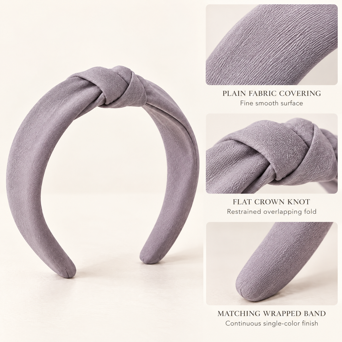 Selvorith™ Lavender Knotted Padded Headband