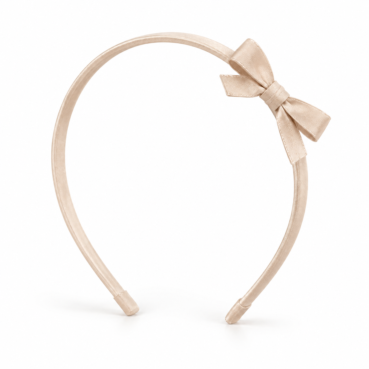 Selvorith™ Champagne Satin Bow Headband
