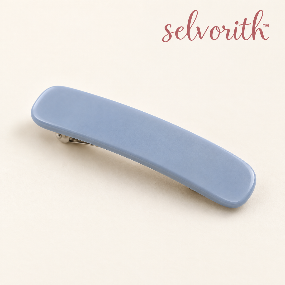 Selvorith™ Dusty Blue Minimalist Barrette
