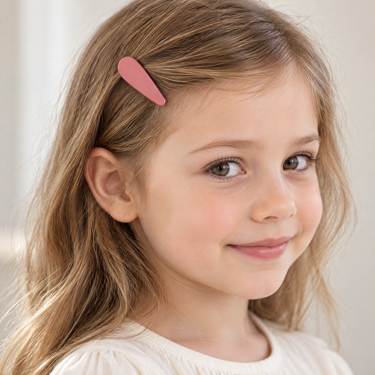 Selvorith™ Dusty Rose Teardrop Hair Clip