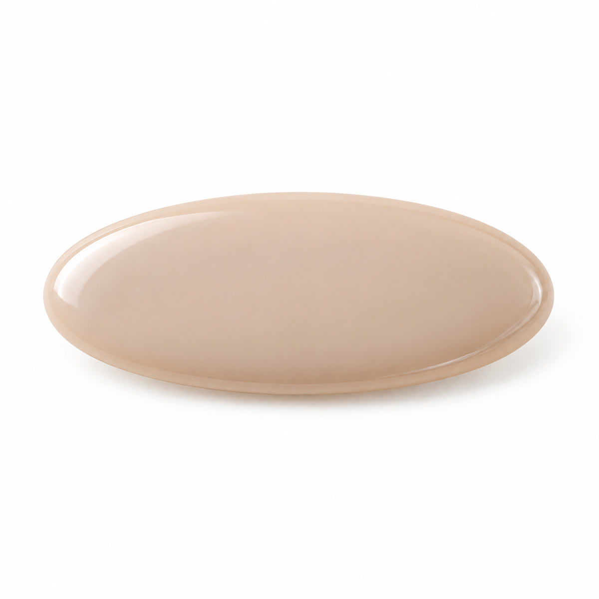 Selvorith™ Nude Glossy Oval Hair Barrette