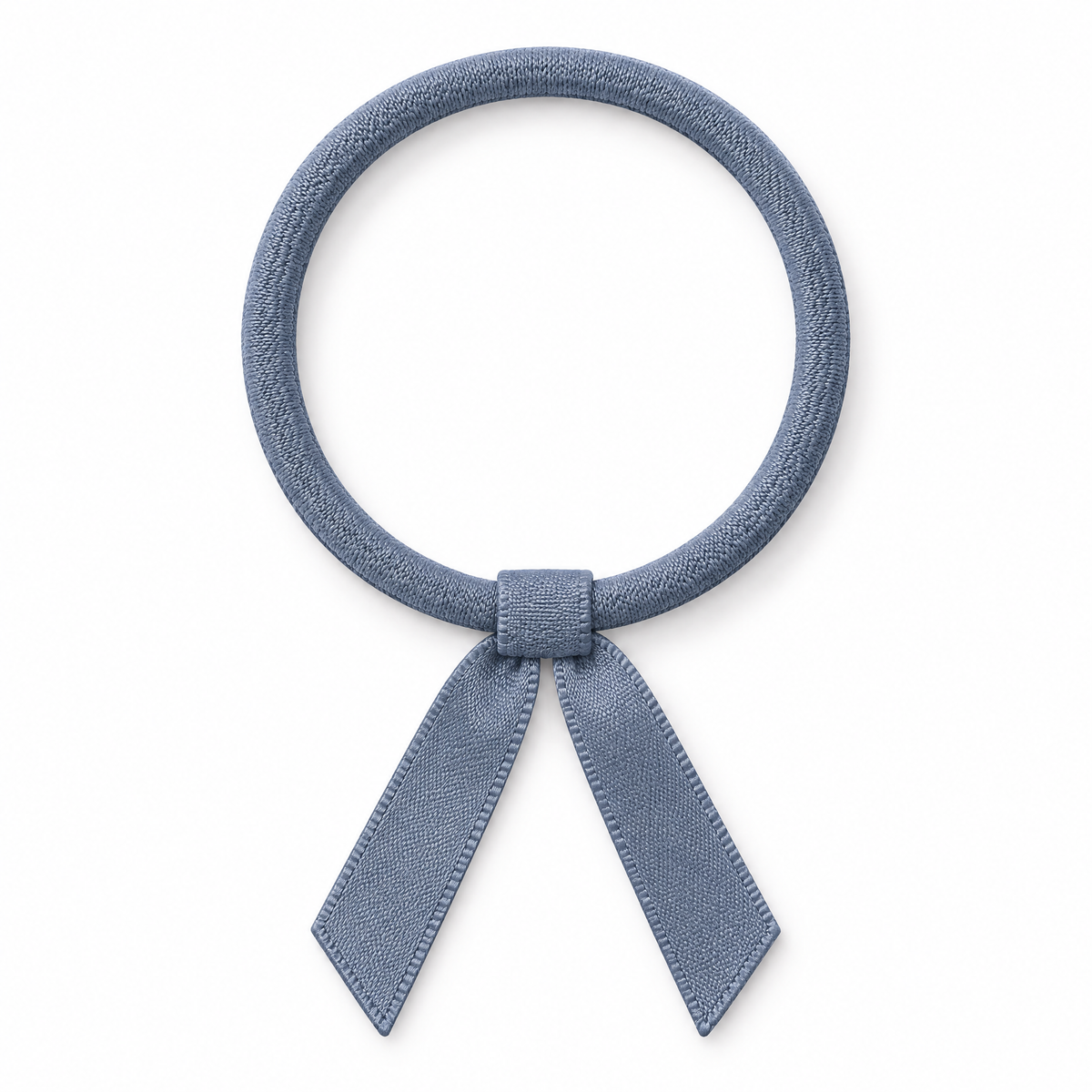Selvorith™ Dusty Blue Ribbon Hair Tie